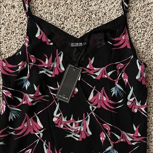Cotton On Black and Pink Floral Camisole